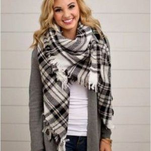 Modcloth Plaid Blanket Scarf